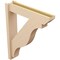 Ekena Millwork 6-in W x 28-in D x 34-in H Funston Slat Rough Cedar Woodgrain TimberThane Outlooker, Primed Tan OUTUR060X28X34FST24RCPR - alternate 2